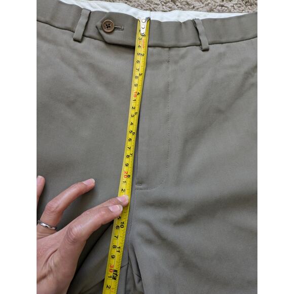 Brooks Brothers Trousers Mens Sz 35/32 Tan Wool Flat Front Madison Career Work - Picture 15 of 16
